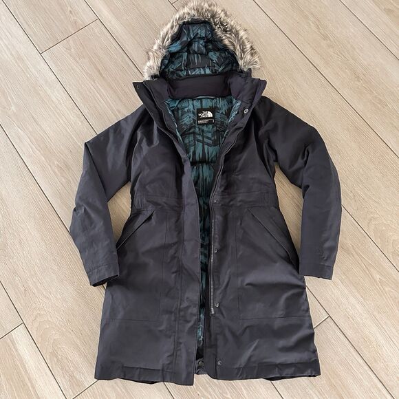 The North Face Jackets & Blazers - The North Face Long Hyvent Arctic Parka Down Fur Hood Blue Coat Size S